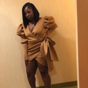 Madly In Love Puffy Sleeves Mini Dress